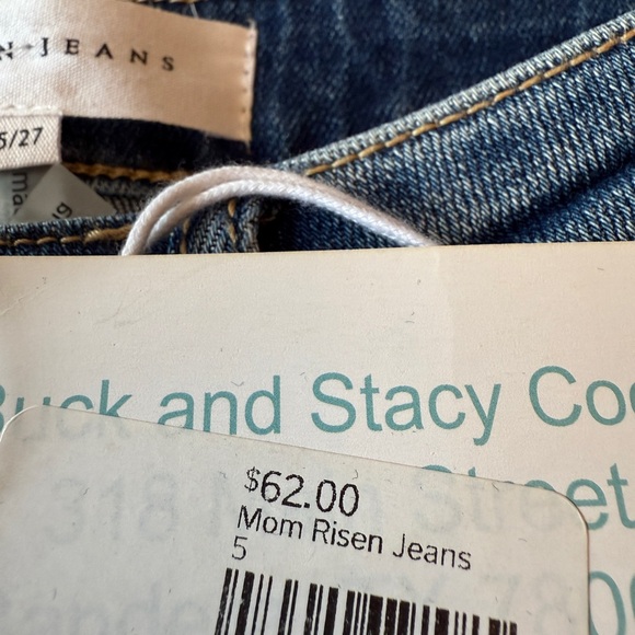New Risen Distressed Mom Denim Jeans - Picture 12 of 13